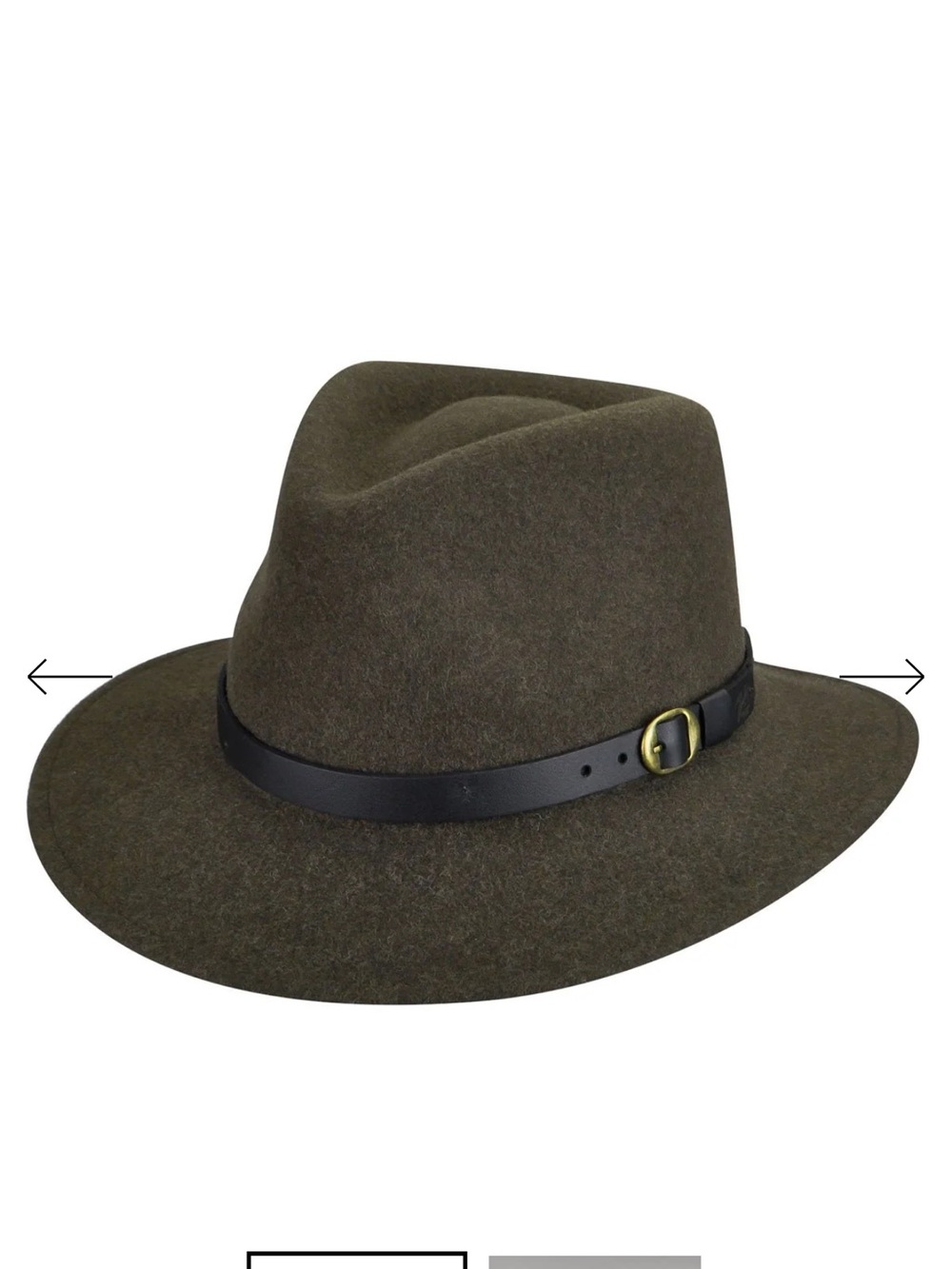 Bailey of Hollywood Briar Wool Fedora Brown Size L